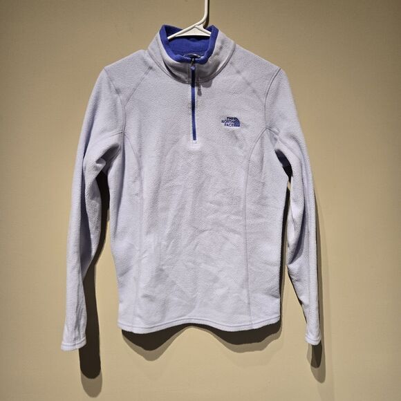 The North Face Size M Women's Lavender Quarter Zip Light Fleece - Picture 1 of 6